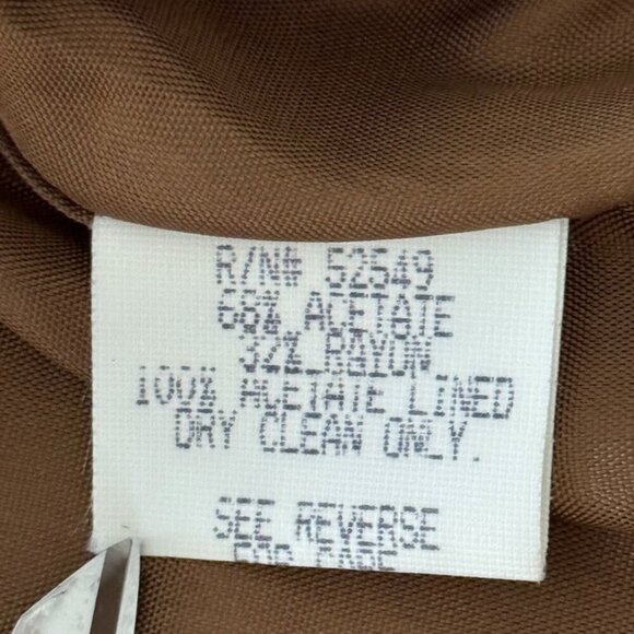 Vintage 90's‎ Brown Glitter Sparkle Crop Jacket Blazer LAUNDRY by SHELLI SEGAL - Picture 7 of 9